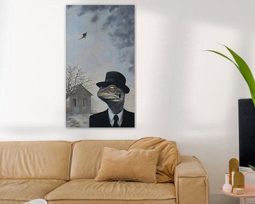 Lézard arrogant Art numérique vintage surréaliste