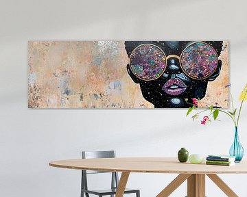 Femme avec cosmos sur Caprices d'Art