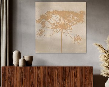 Große Blume I. Wabi-Sabi-Botanikkunst. von Dina Dankers