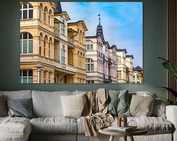 Bath architecture in the seaside resort of Bansin on the island of Usedom by Werner Dieterich