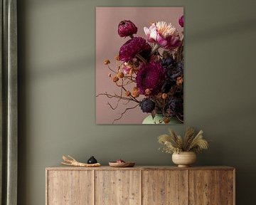 Dried flowers on a natural clear background Natural by Esmeé Kiewiet