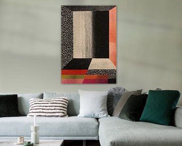 Constructivist composition with textural contrast by Niklas Maximilian