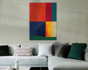 Geometric 3x3 colour grid by Niklas Maximilian