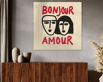 Bonjour Amour – Parisian street art illustration by Niklas Maximilian