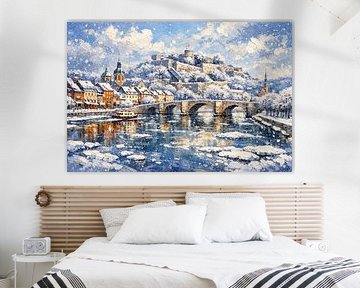 Namur, Belgium an impressionist painting. by Gallery Hoppenbrouwers