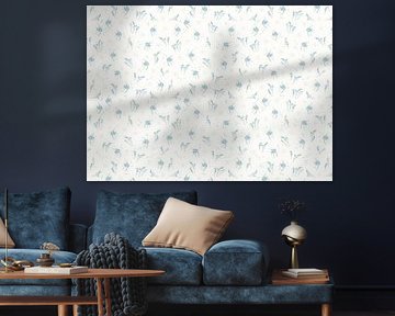 Fische im Glück blau von Kimfaesdesign