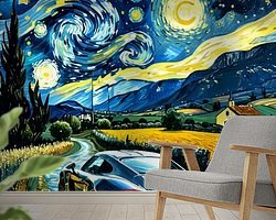 Example of the artwork in a room