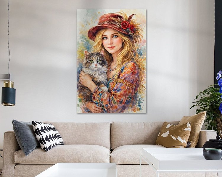 Example of the artwork in a room