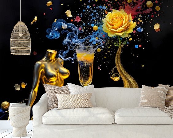Example of the artwork in a room