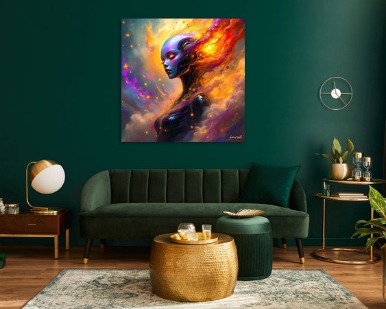 Example of the artwork in a room