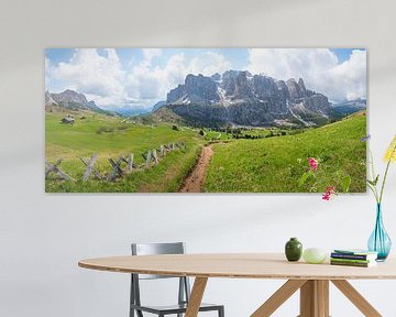 hiking trail Grodnerjoch, landscape dolomites alps, south tyrol by SusaZoom