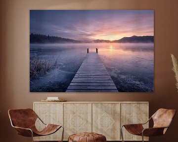 Nebelstimmung an einem Wintermorgen am Staffelsee von Christina Bauer Photos