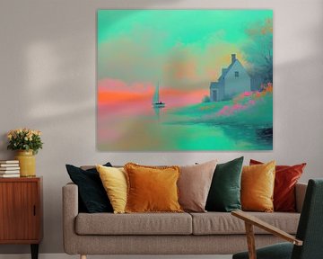 Segelboot | Segel Stille von Kunst Laune