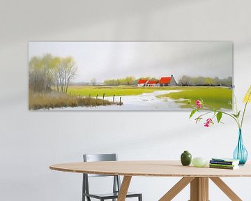 Bauernhöfe | Rotes Dach von Kunst Laune