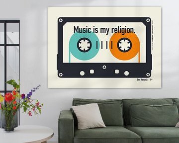 No. 2 Music is my religion Jimi by Chungkong Art