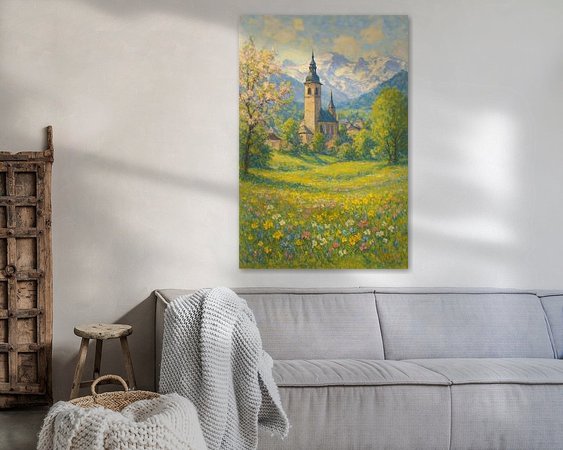 Example of the artwork in a room