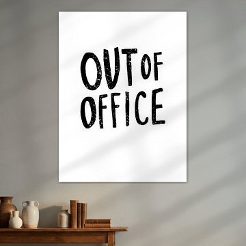 Out of Office Typografie von HelloHappylife