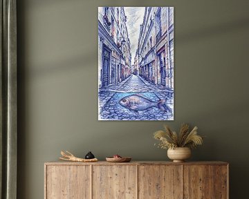 Wie ein  Fisch in Paris von Geert Van Baelen