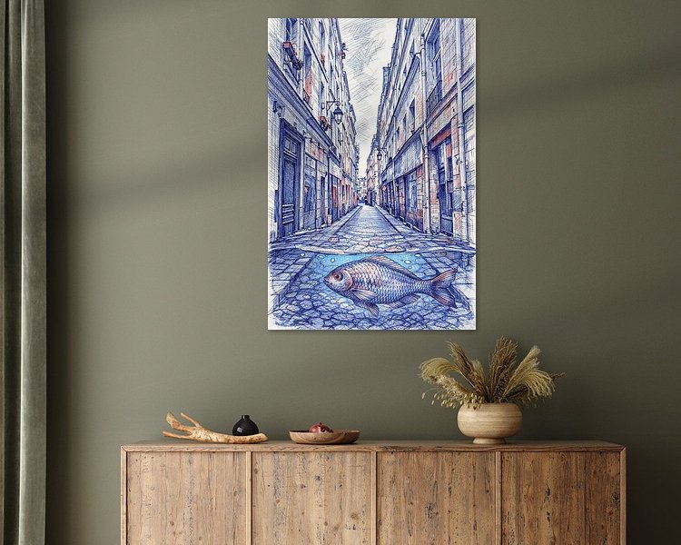 Example of the artwork in a room