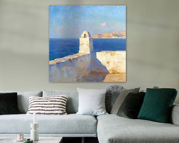 Blau in Ruhe – Mittelmeer-Stimmung von Mellow Art