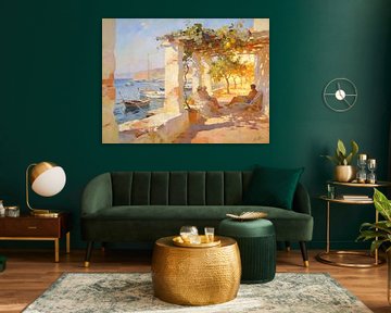 Eindeloze middag - Mediterrane sfeer van Mellow Art