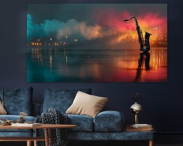 Saxophone above water by MNS Designs