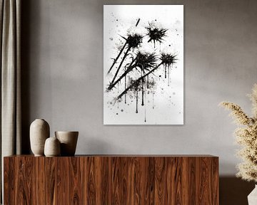 Abstracte zwart-witstructuren