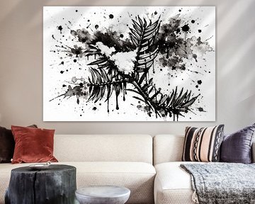 Stedelijke textuurkunst in zwart-wit