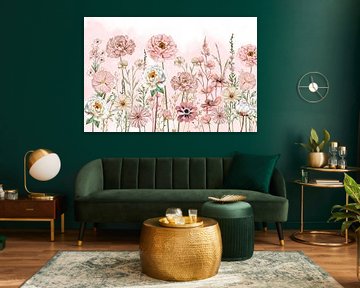 Bloemen in pastel