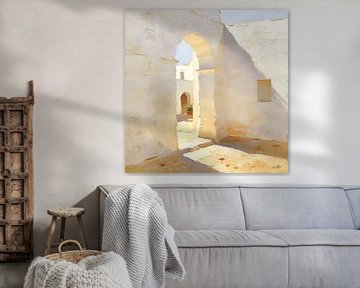 Witte stilte - Mediterrane sfeer van Mellow Art