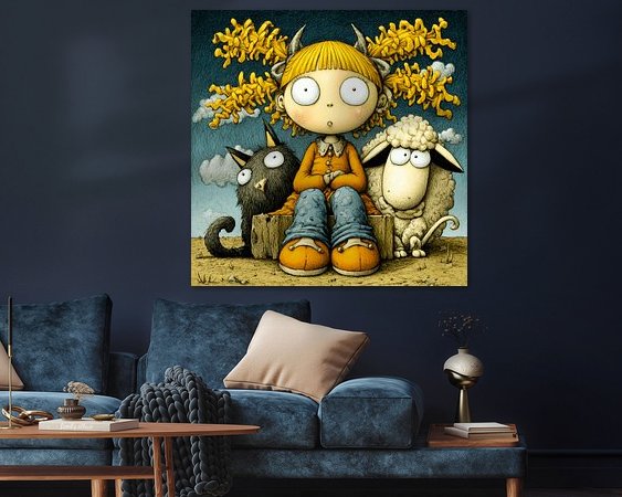 Example of the artwork in a room