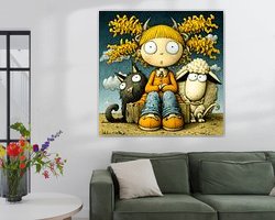 Example of the artwork in a room