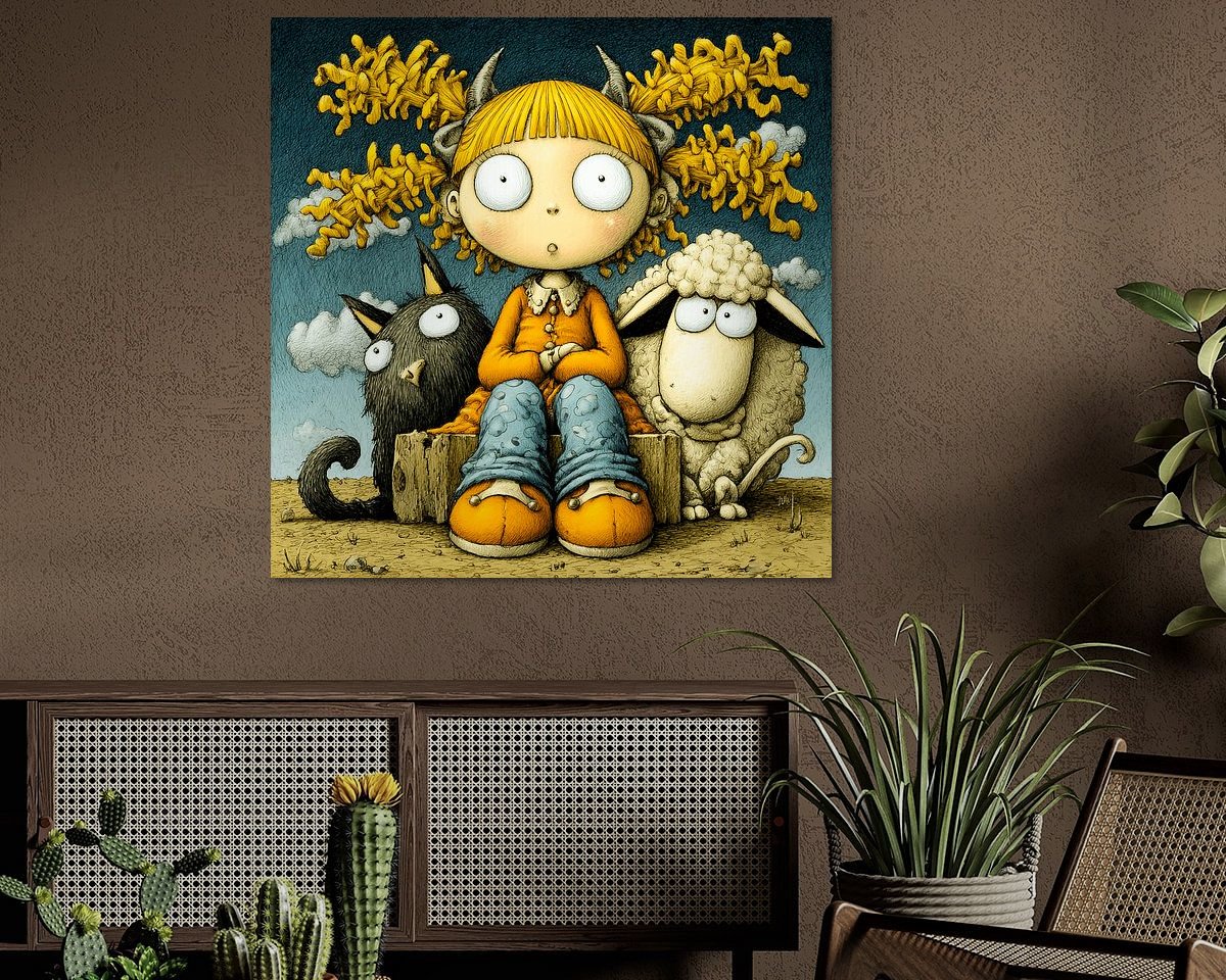 Example of the artwork in a room