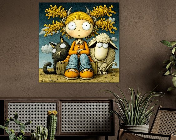 Example of the artwork in a room