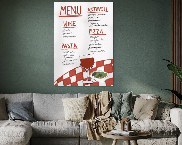 Example of the artwork in a room