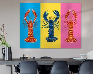 Lobster Langoustines Pop Art by Alice Straker