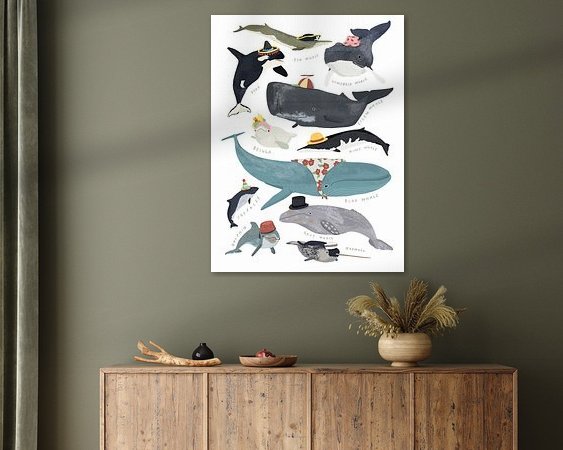 Example of the artwork in a room