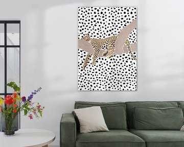Leopard schläft Polkadots von Sarah Manovski
