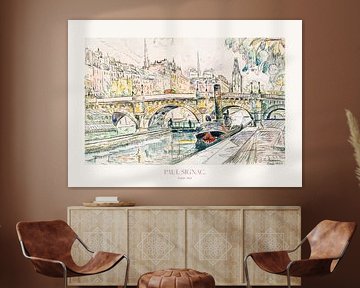 Tugboat At the Pont Neuf, Paris 1923 Poster by Pictufy