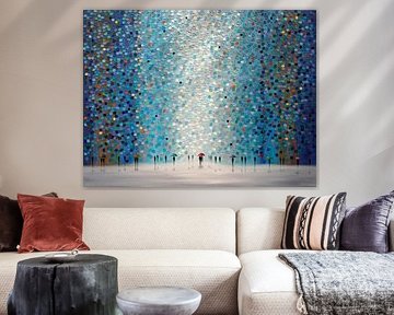 Regenschirme bei Nacht von Ekaterina Ermilkina