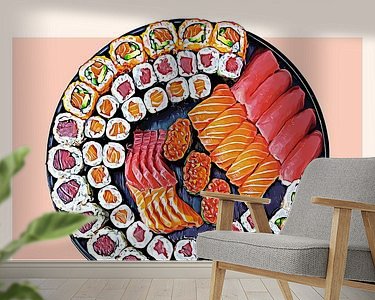 Example of the artwork in a room