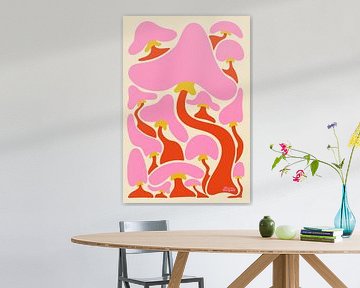 Groovy Mushrooms by Carrie Cantwell