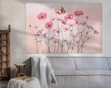 Kosmos en vlinder van Lydia Jacobs