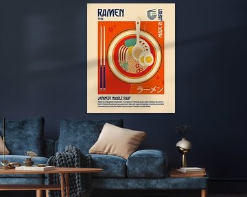 Ramen Japanisches Essen Druck von Retrodrome