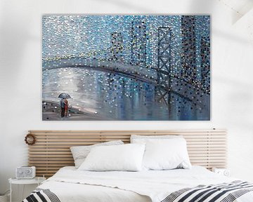 Rainy Date With the Bridge View by Ekaterina Ermilkina