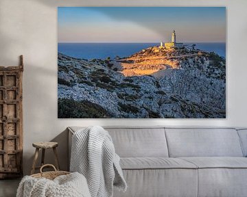 Vuurtoren Faro de Formentor, Mallorca van Christian Müringer
