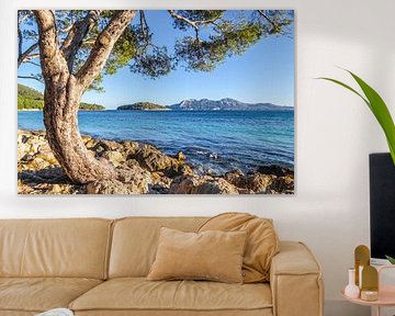 Strand Platja de Formentor, Mallorca van Christian Müringer