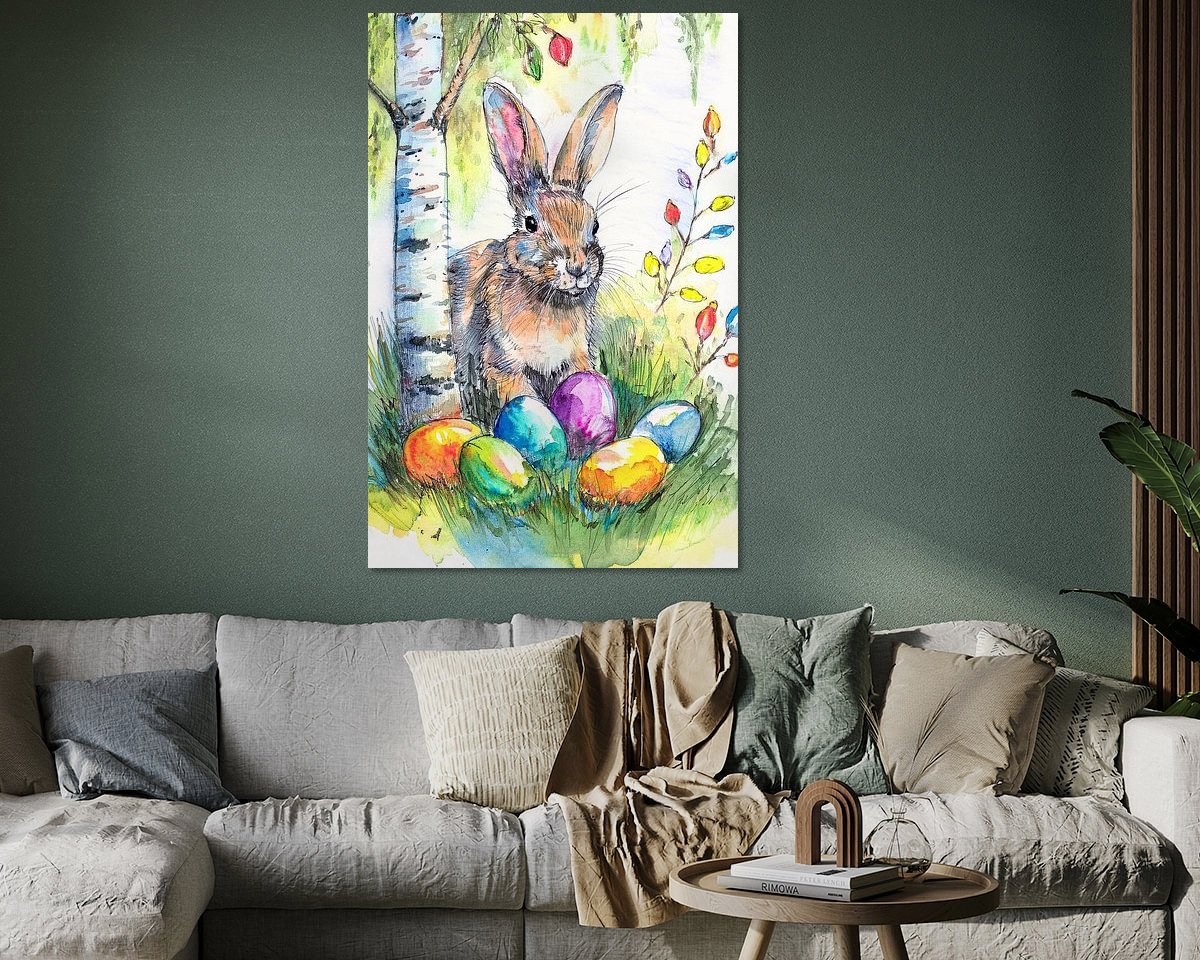 Example of the artwork in a room