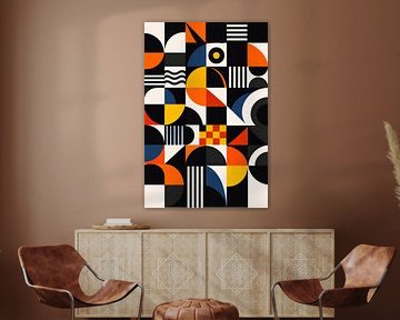 Modern Bauhaus geometrisch raster van irgian firmansyah