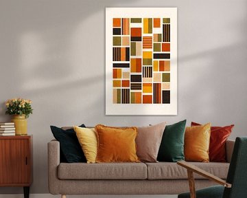 Warme aarde geometrische blokken van irgian firmansyah